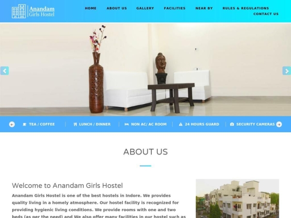 anandamgirlshostel.com